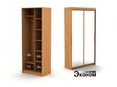 Двухдверный шкаф с зеркалом 948/450б эконом