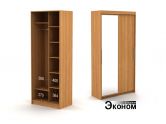 Двухдверный шкаф ДСП + зеркало 948/600б эконом