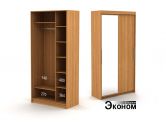 Двухдверный шкаф ДСП + зеркало 1188/600г эконом