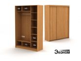 Трехдверный шкаф ДСП 1604/450г эконом