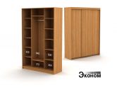 Трехдверный шкаф ДСП 1604/450д эконом