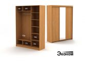 Трехдверный шкаф ДСП + зеркало 1744/450ж эконом