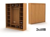 Четырехдверный шкаф ДСП 2120/600а эконом
