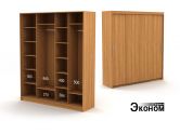 Четырехдверный шкаф ДСП 2120/600б эконом