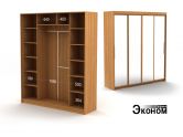 "Эконом" шир 2м 12 см. глуб. 60 см., дв. зеркало