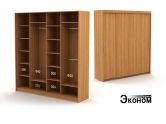 Четырехдверный шкаф ДСП 2360/450д эконом
