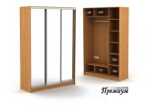 Трехдверный шкаф с зеркалом 1604/450