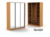 Трехдверный шкаф с зеркалом 1604/450