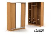 Трехдверный шкаф ДСП + зеркало 1744/600