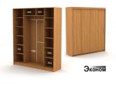 Четырехдверный шкаф ДСП 2120/600в эконом